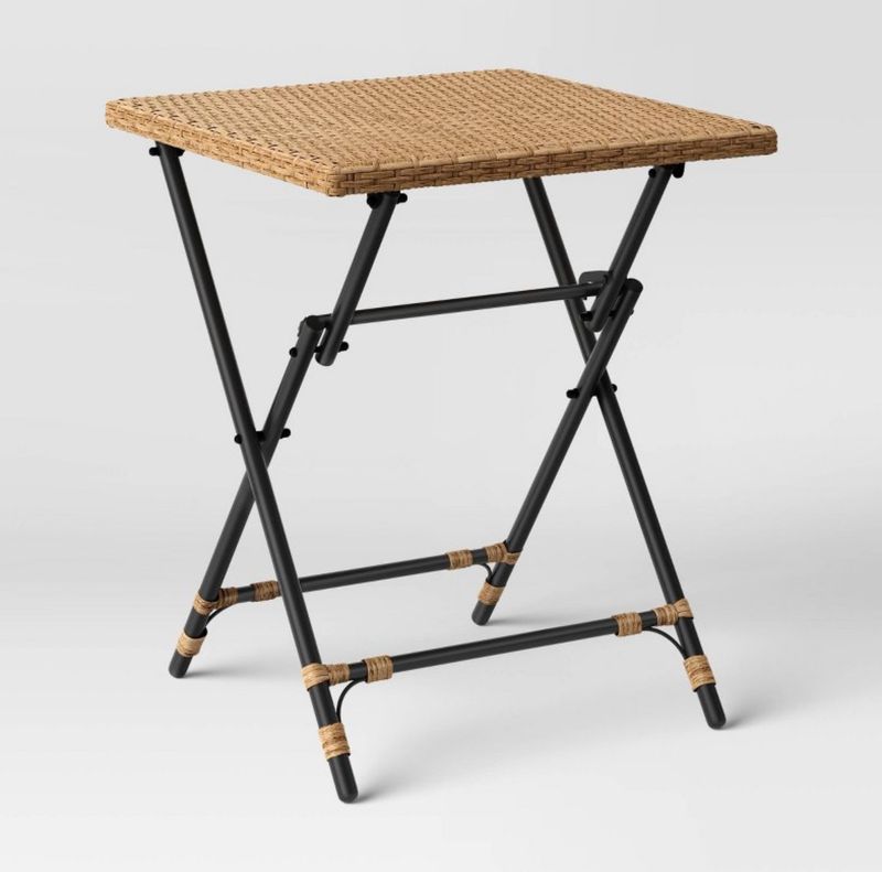 Southport Folding Patio Bistro Table Beige