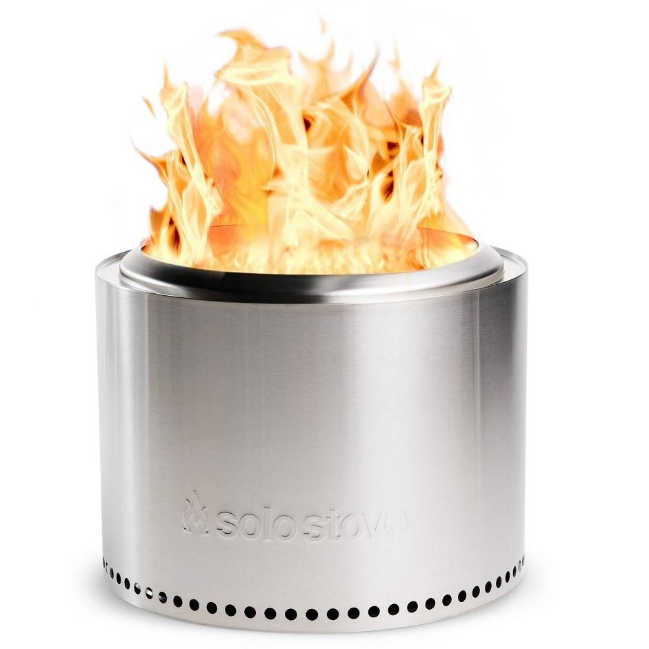 Solo Stove Bonfire 2.0 Outdoor Fire Pit Stainless Steel: Smokeless &amp; Portable