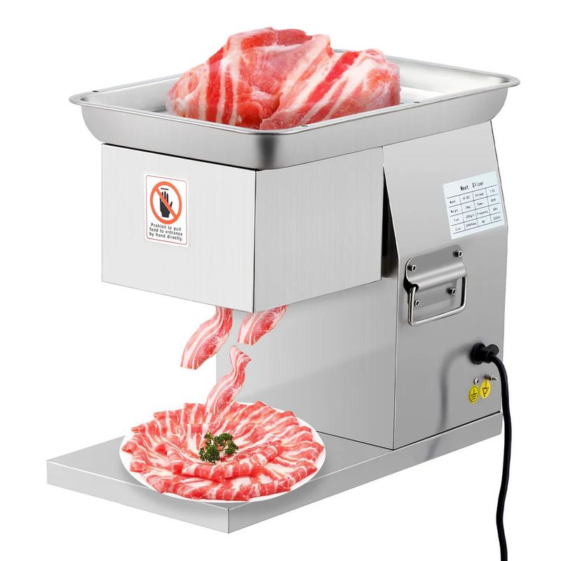 Electric Meat Slicer - 800W Pure Copper Motor