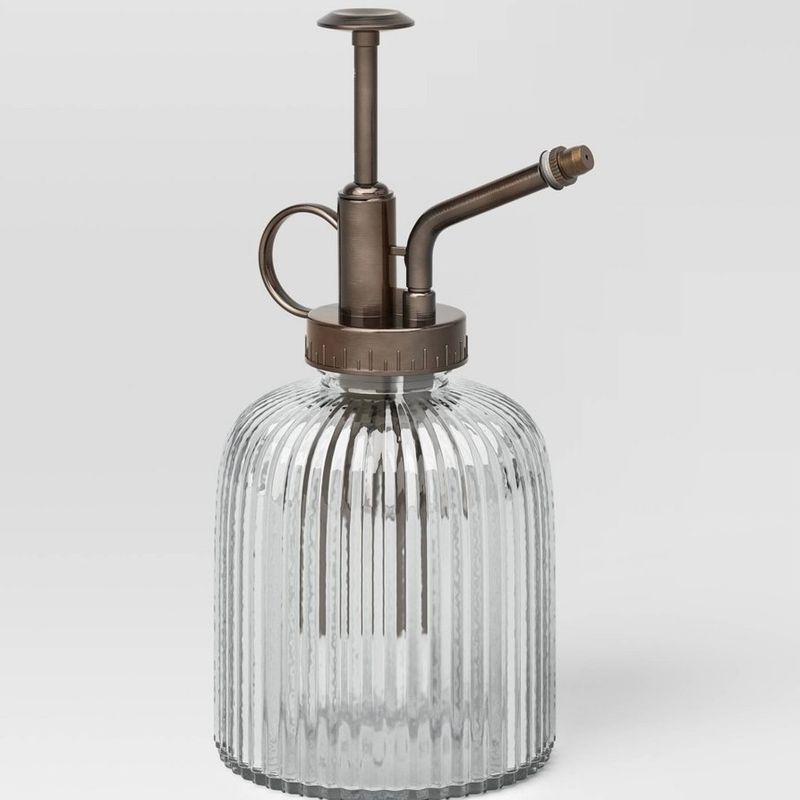 Indoor/Outdoor Glass Plant Mister with Plastic Pump