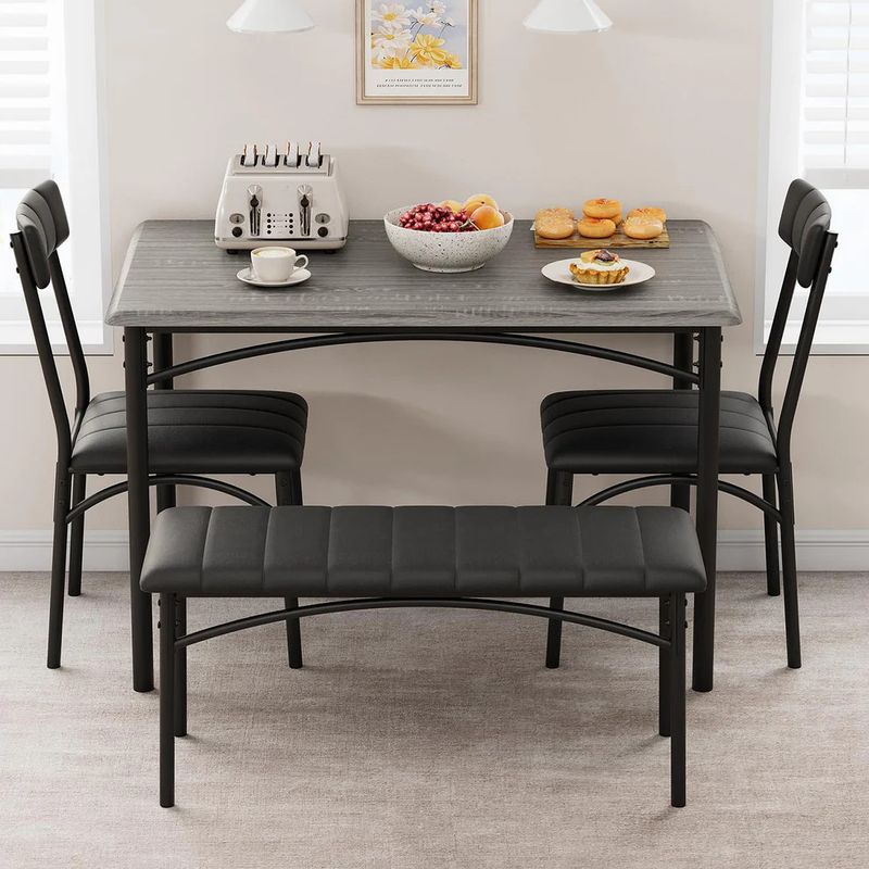 Dining Table Set for 4 + Bench