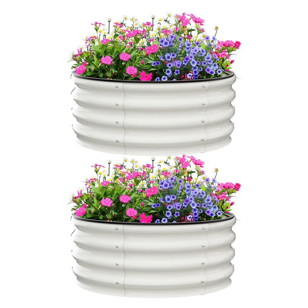 Garvee Raised Garden Beds Outdoor 2 Pack 3x3x1
