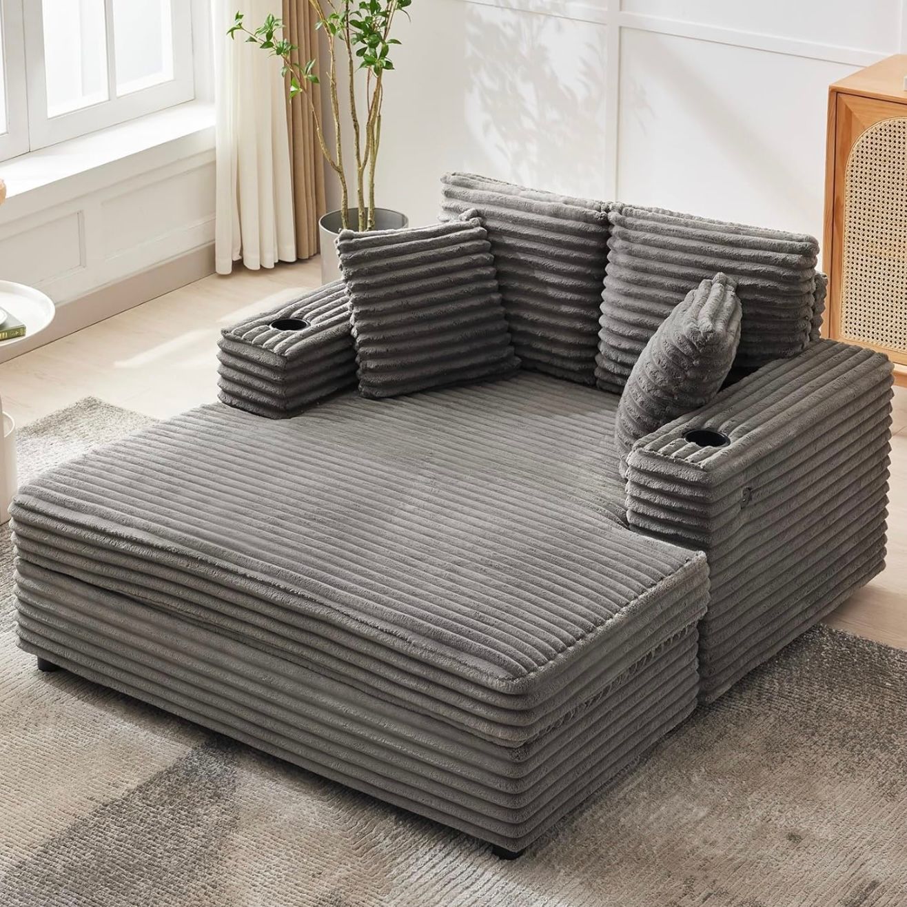 54 Inch Oversized Chaise Lounge Chair