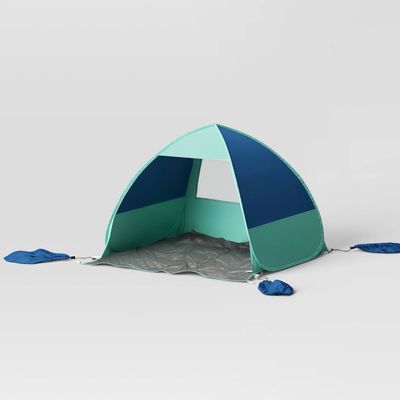 Beach Pop Up Shelter Blue/Green - Sun Squad