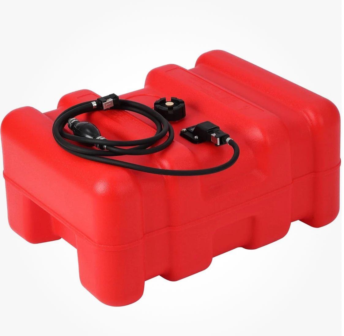 12 Gallon Outboard Marine Portable Fuel Tank with Fuel Line
