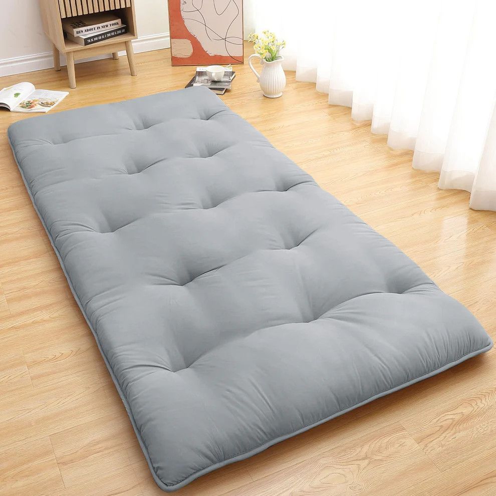 Japanese Floor Mattress Twin Gray