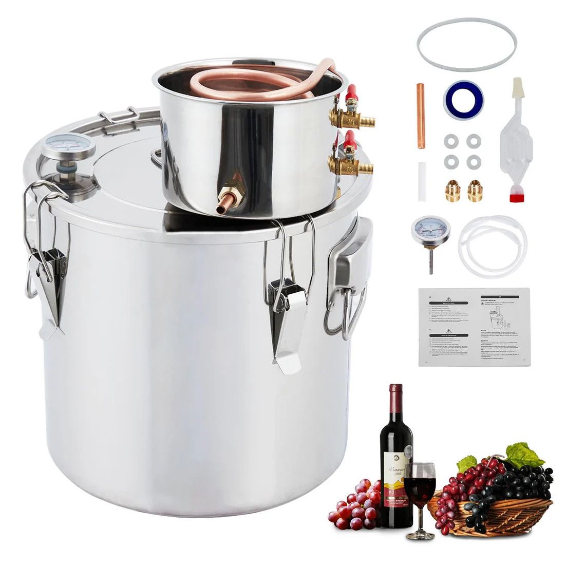2 pot alcohol distiller