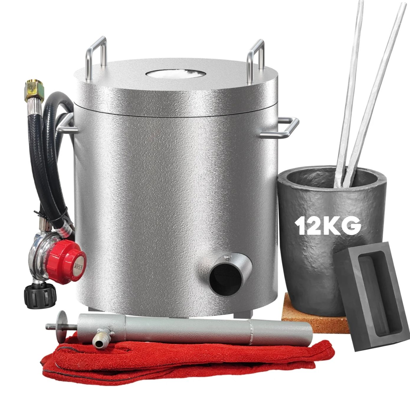 26Lbs/12KG Propane Melting Furnace Kit, 2370°F