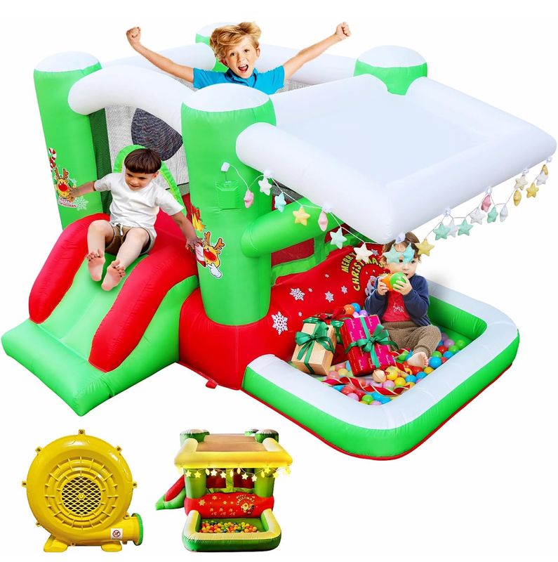 Christmas inflatable bounce house for toddlers