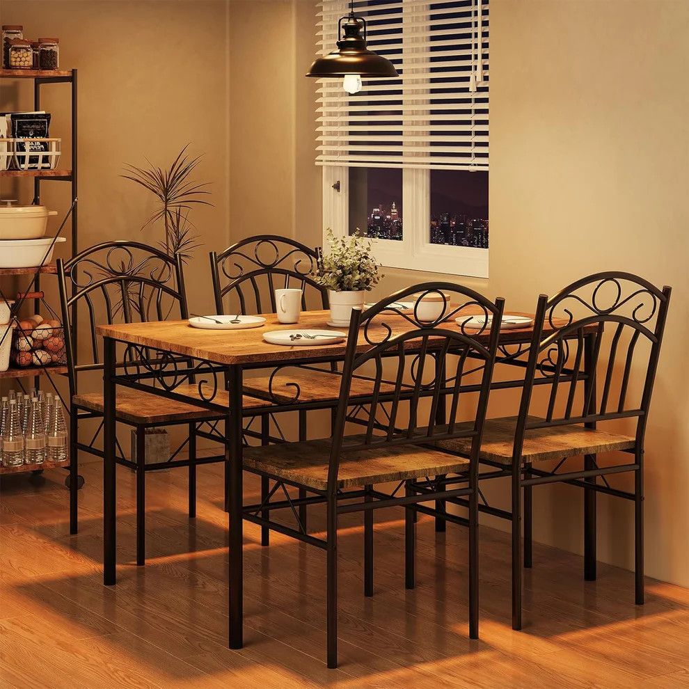 Dining Table Set - 5-Piece 43x27