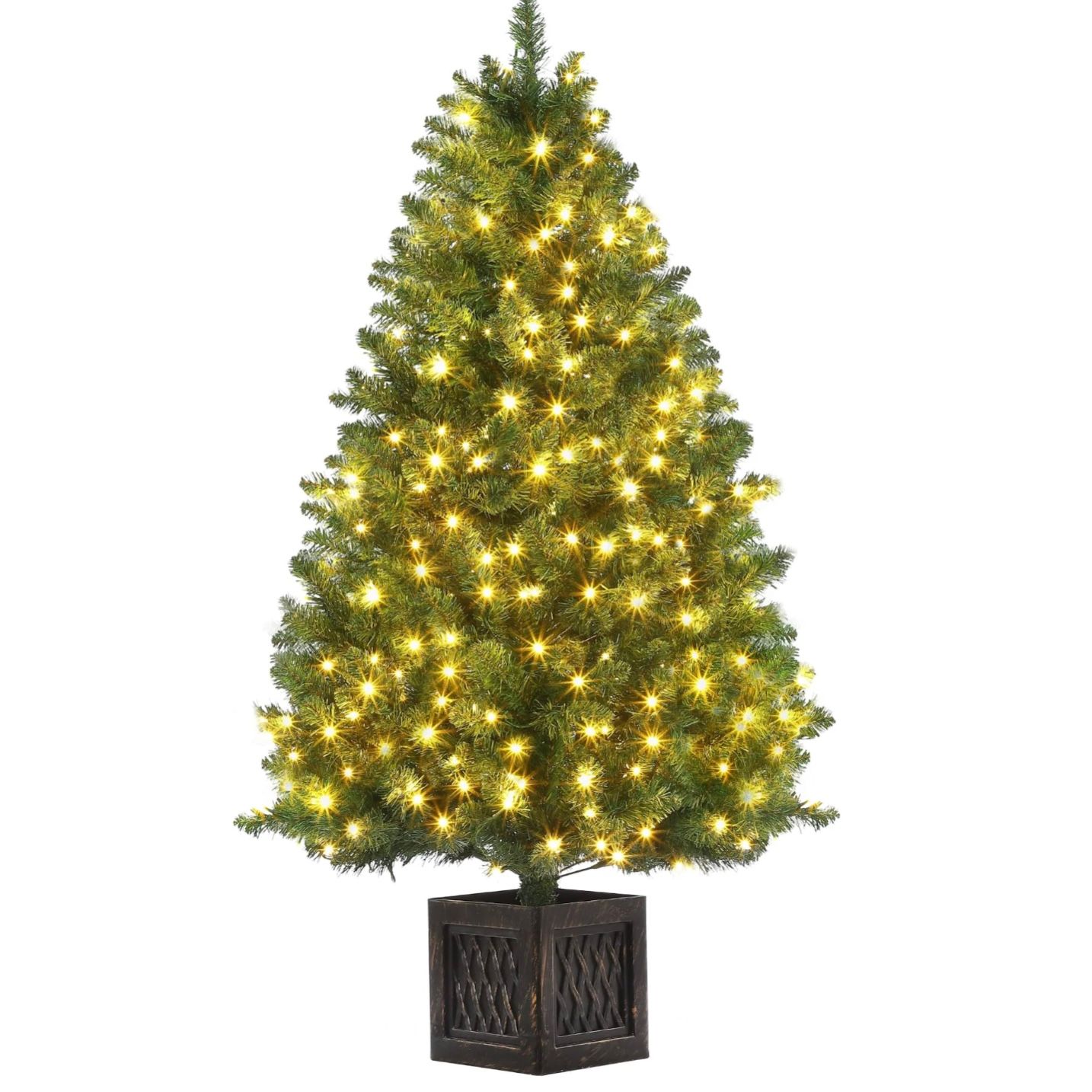 4.5ft Artificial Christmas Tree Pre-Lit