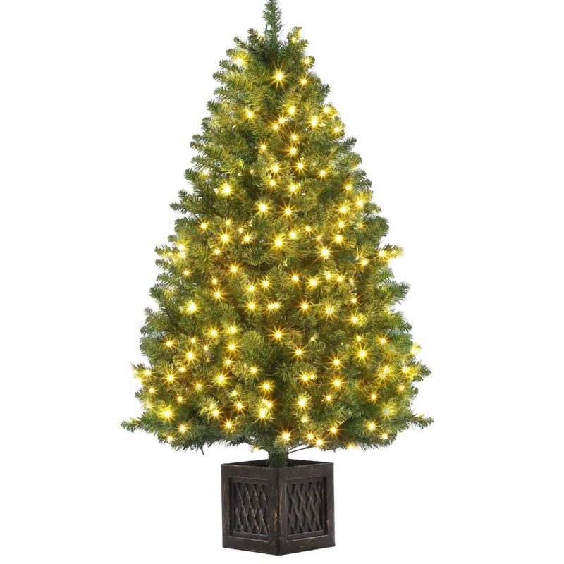 4.5ft Artificial Christmas Tree Pre-Lit