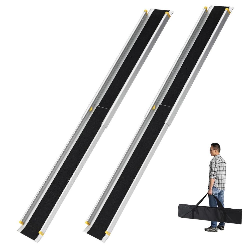 Telescoping Wheelchair Ramp 8 FT