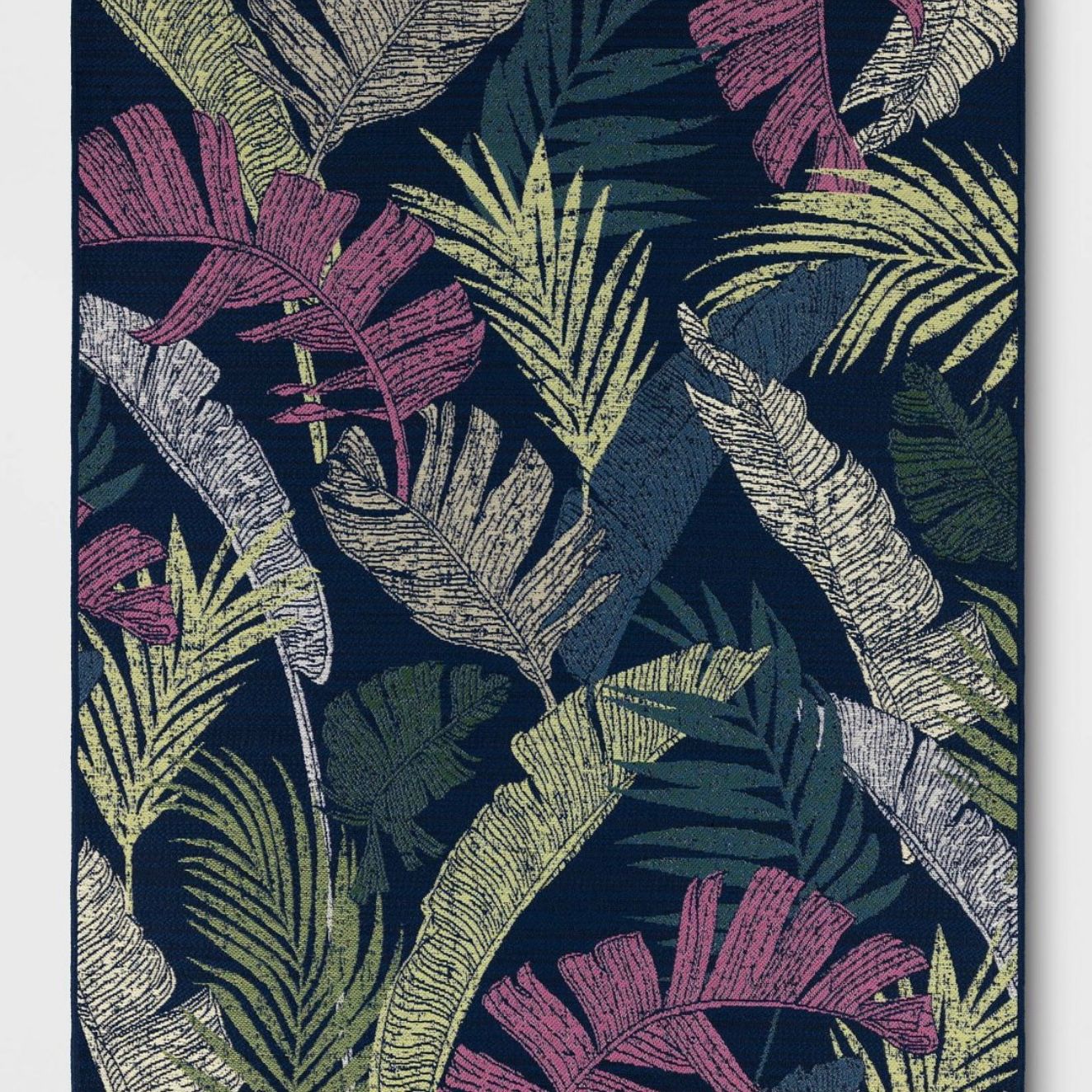 7’x10’ Outdoor Rug-Palm and Banana Tropical