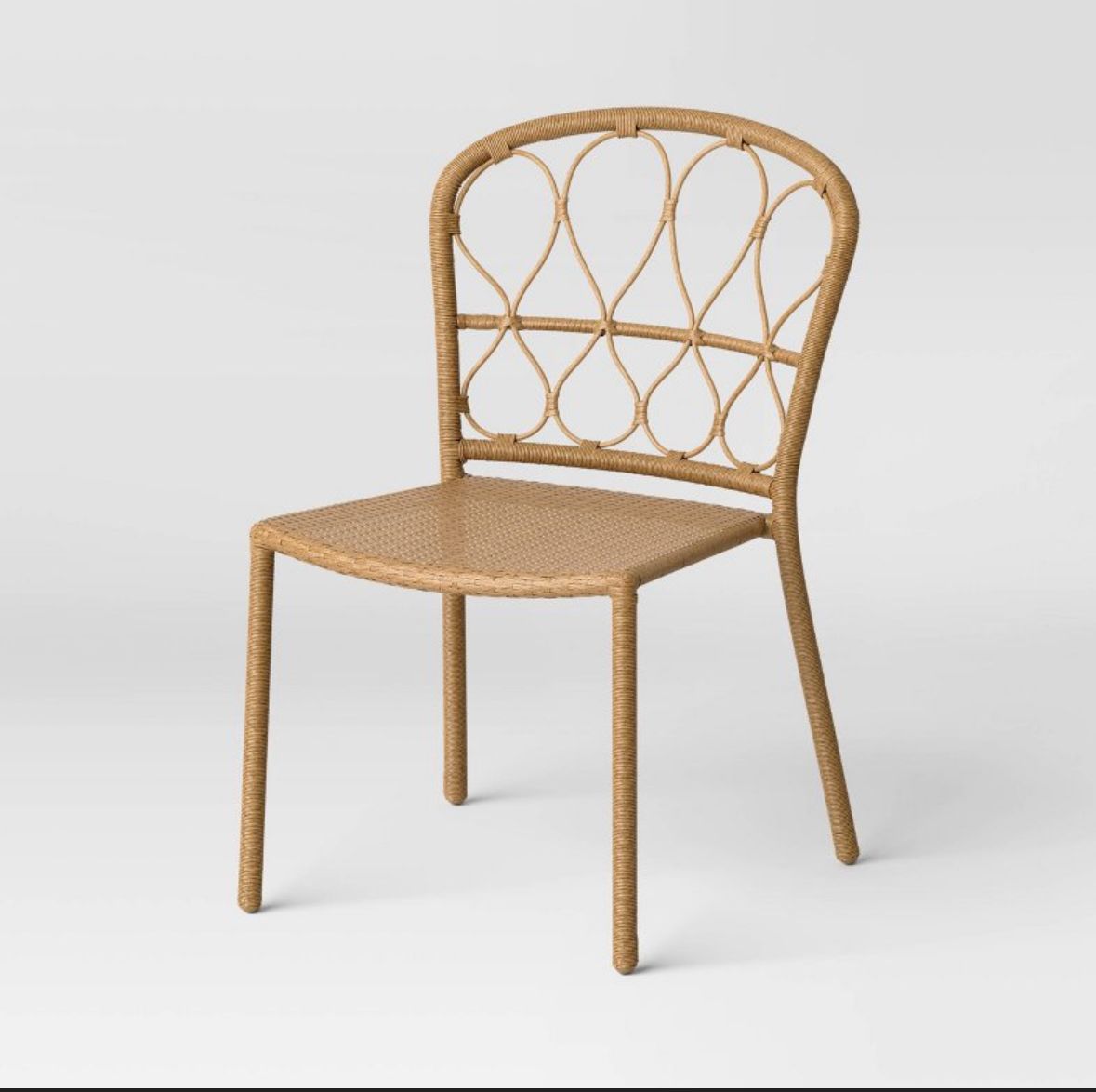 Britanna Stackable Patio Chair Brown - Threshold