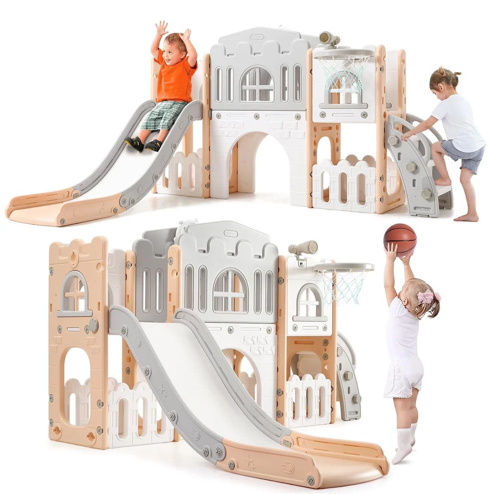 8-in-1 Toddler Slide Playground Set