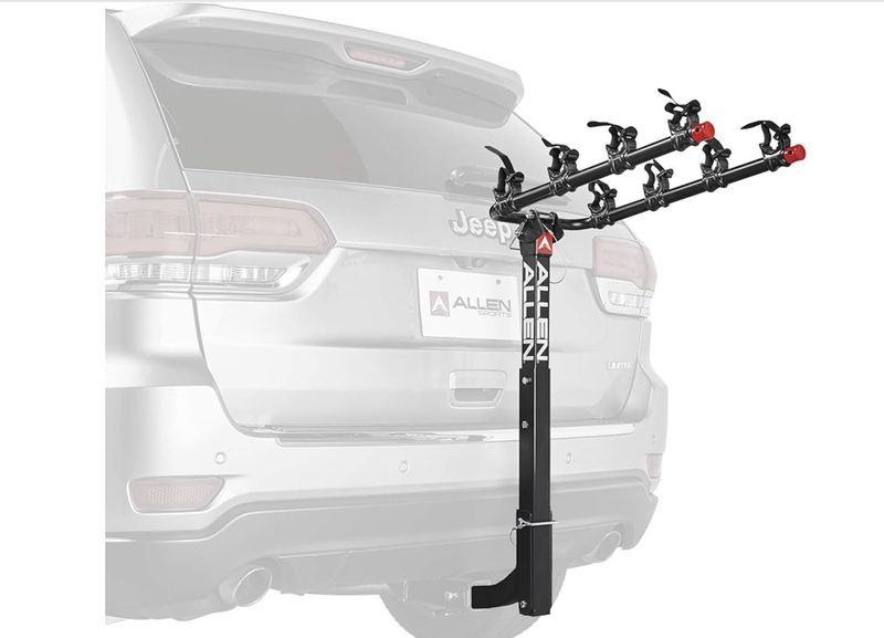 Trailer hitch bike rack