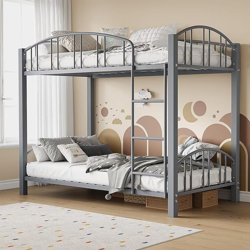 Metal Bunk Bed Twin Over Twin Heavy Duty Bunkbeds