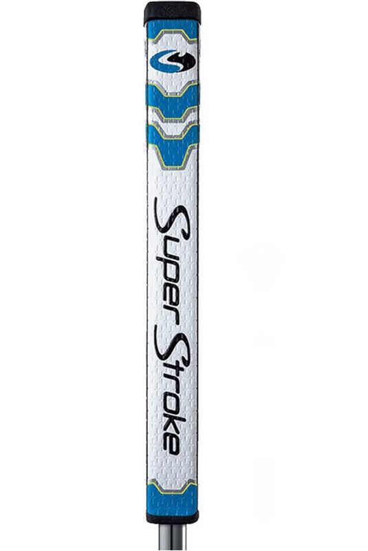 SuperStroke CounterCore Pistol GT™ Golf Putter Grip, White/Blue
