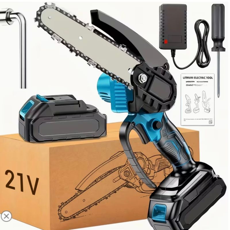 Battery powered mini chainsaw 6inch kit
