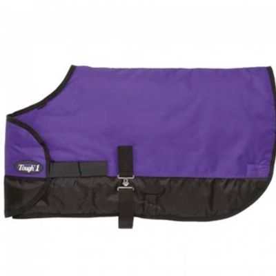 Tough 1 600D Waterproof Poly Adjustable Foal Blanket, Purple, Large