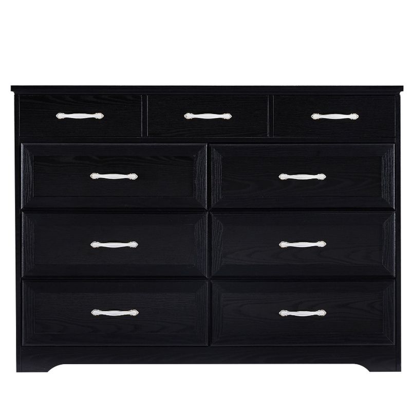 9 Drawer Dresser, Black