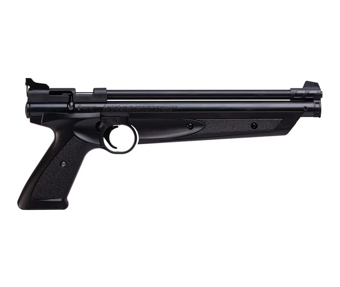 Crosman P1322 American Classic Variable-Pump .22-Caliber Pellet Air Pistol, Black