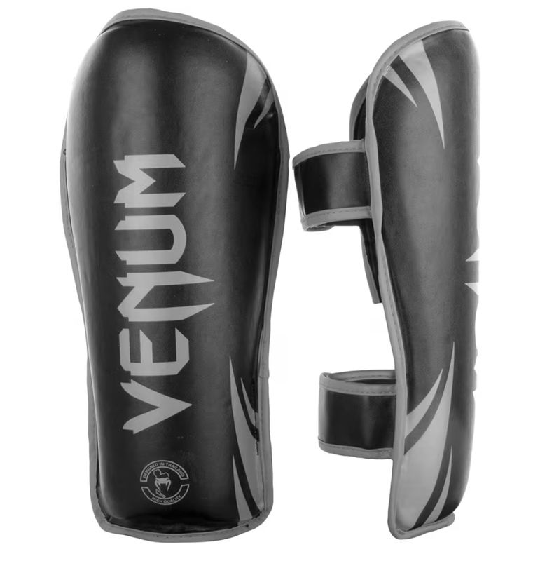 Venum Challenger Shinguards - S, Black/Grey, Small