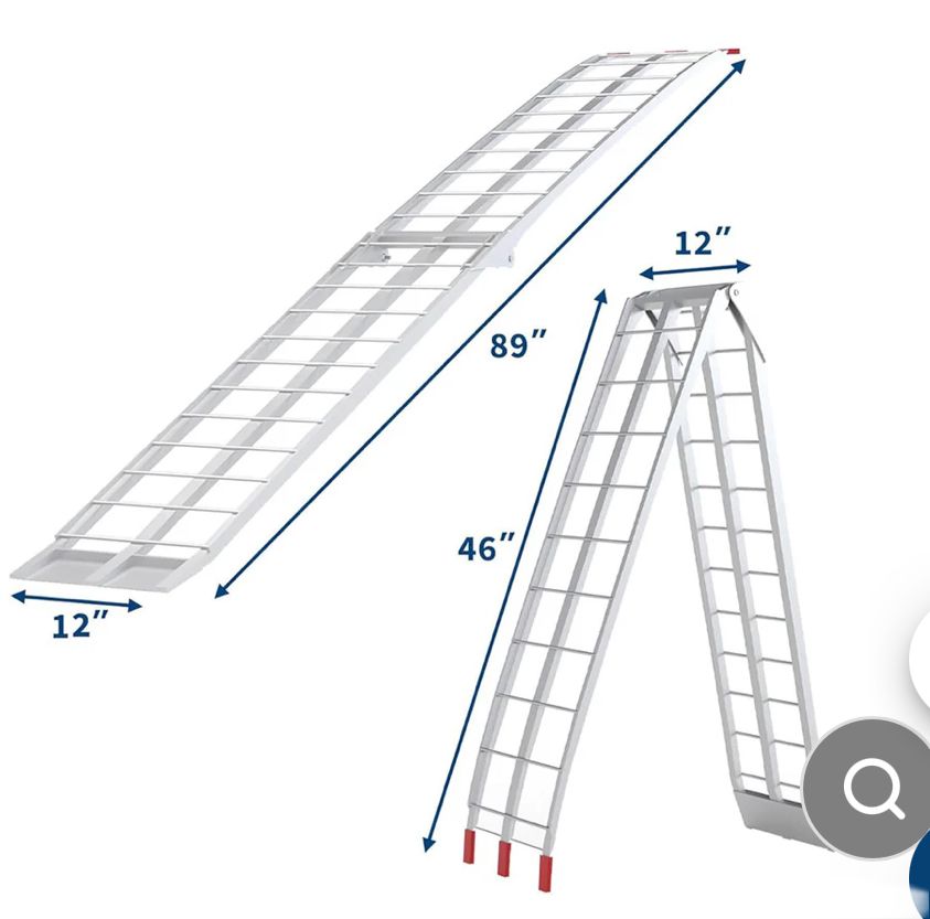 89” motorcycle ramp - 750lb cap.