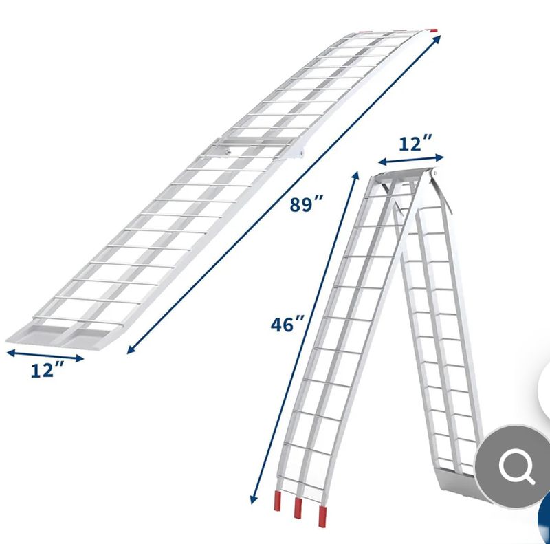 89” motorcycle ramp - 750lb cap.