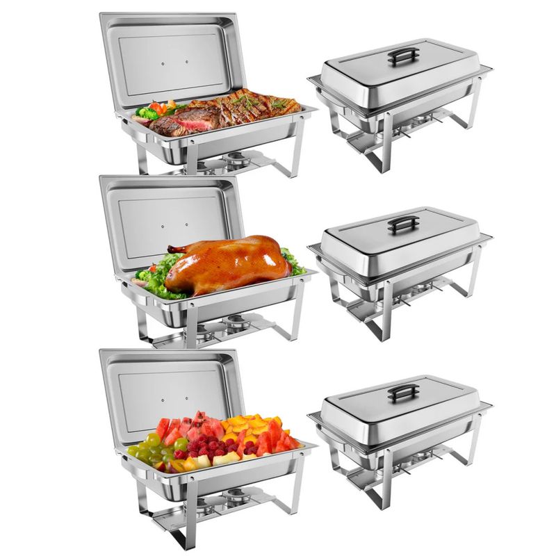 Six pack chafing dish set