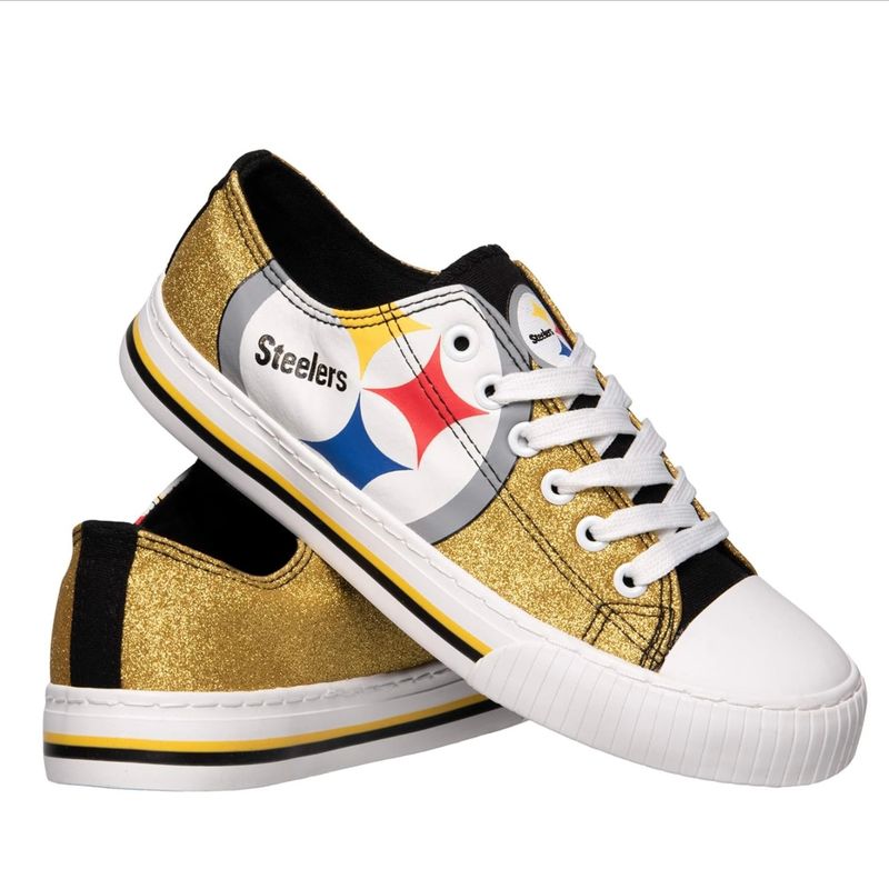 Pittsburgh Steelers NFL Womens Canvas Shoes - 8