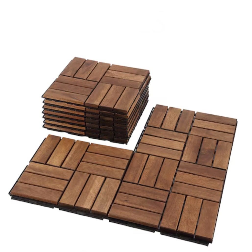 Acacia Decking Tiles 12x12