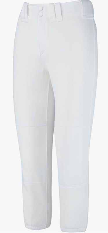 Mizuno Womens Girls Pants, White/Red, X-Large US