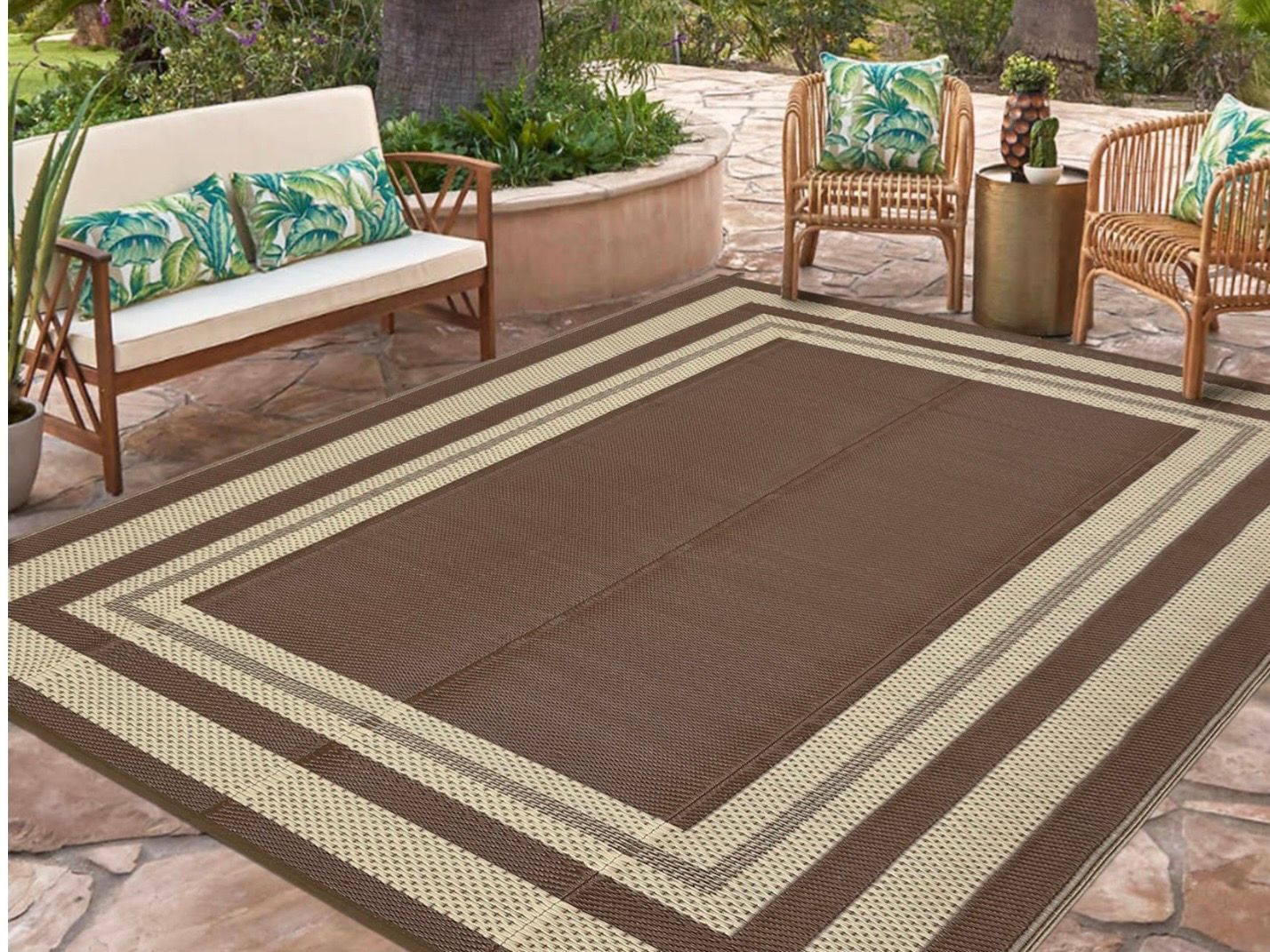 8x10 Outdoor Rug Straw