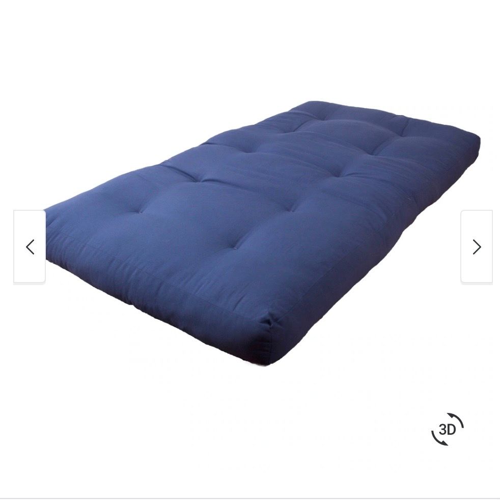 Twin Futon Mattress Pad 39”x80” - Blue
