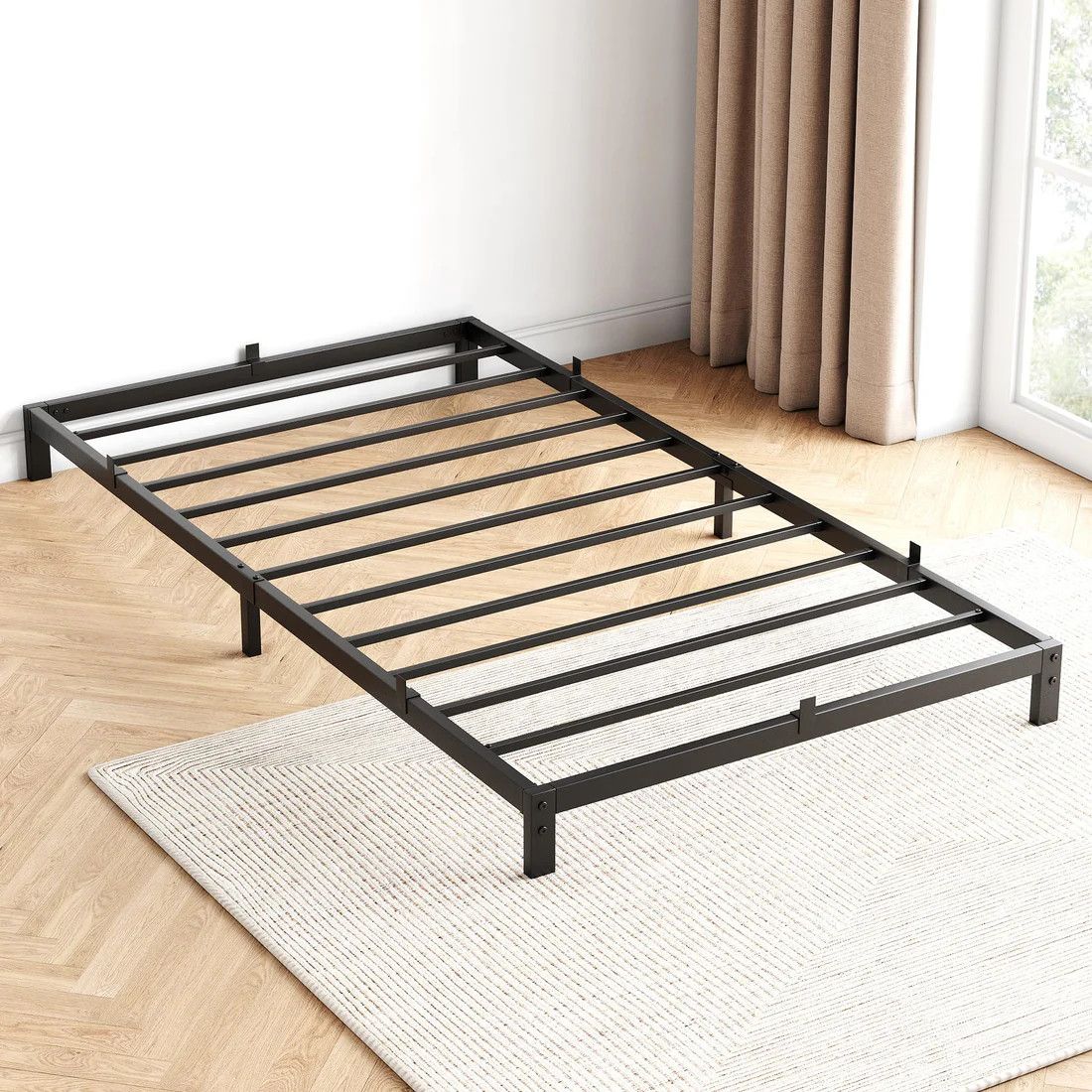 6 Inch Twin Size Metal Platform Bed Frame