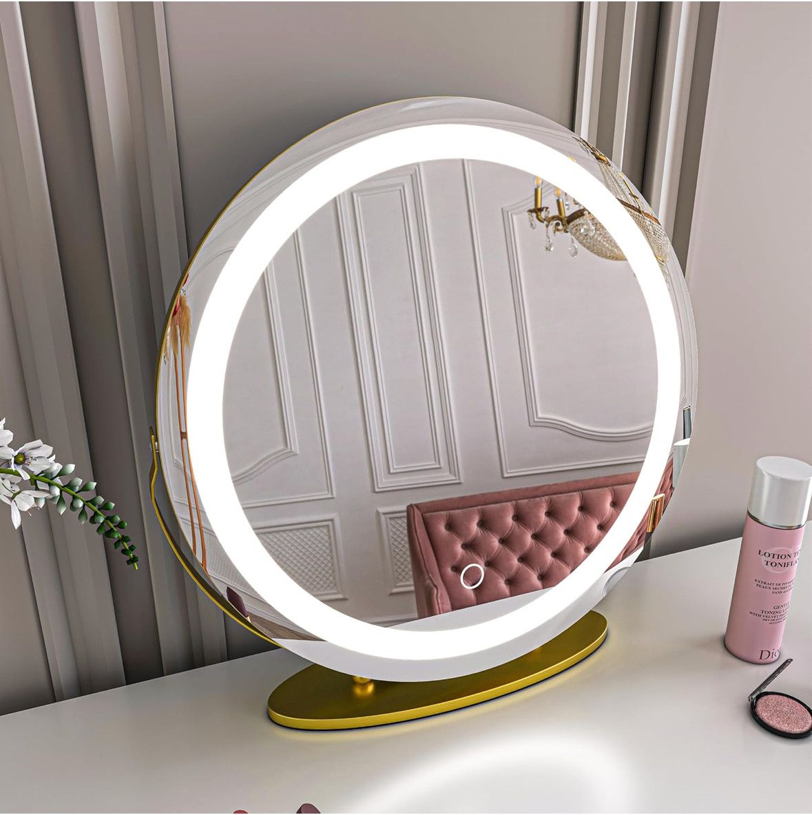 Vanity mirror with LED LIGHT