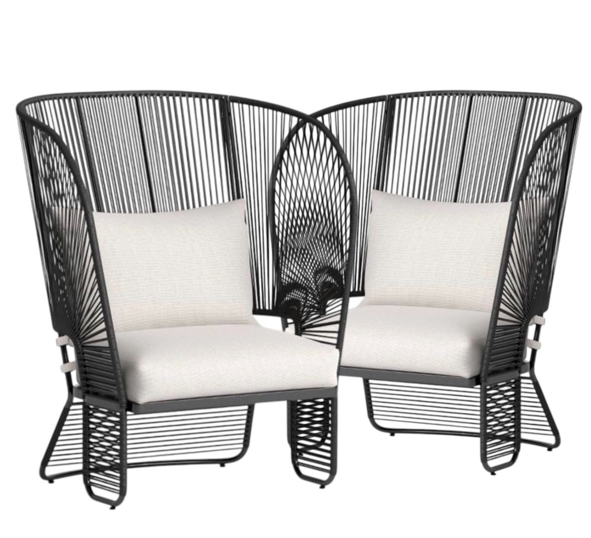 Mackworth Patio Statement Chair Black SET OF 2
