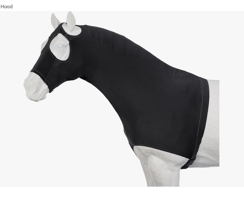 Tough 1 Spandex Mane Stay Hood, Black, Medium
