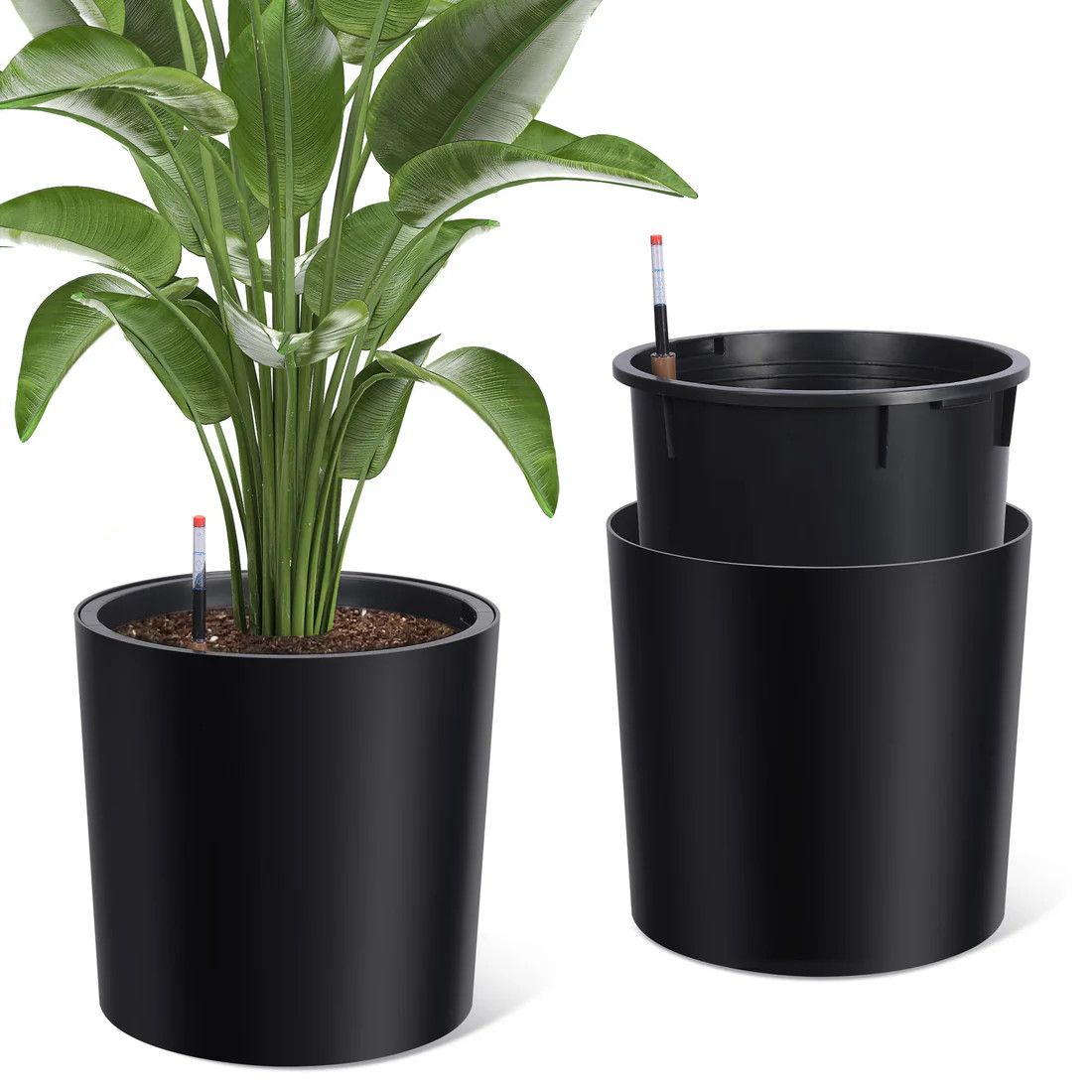 20” Tall Round Planter Set of 2