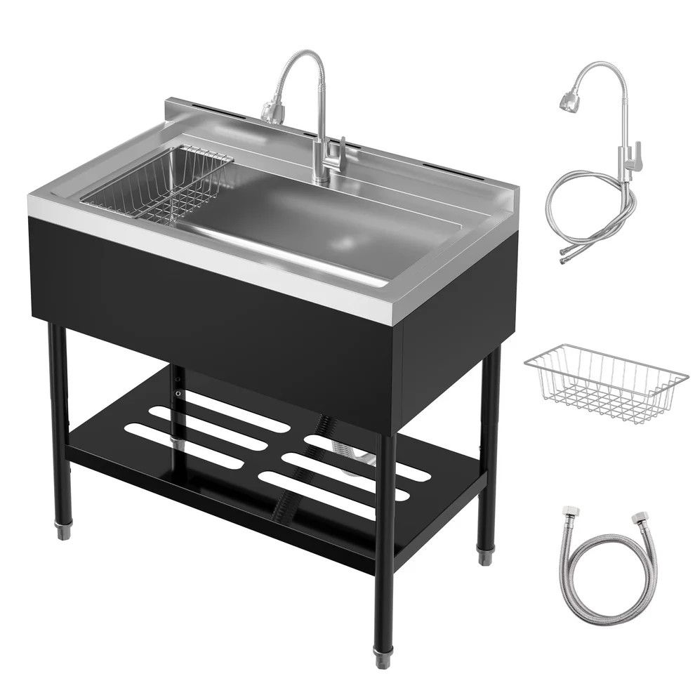 Commercial Stainless Steel Utility Sink