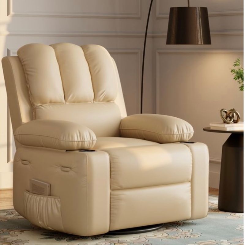 Recliner Chair Heat and Massage Manual Swivel Lazy Recliner