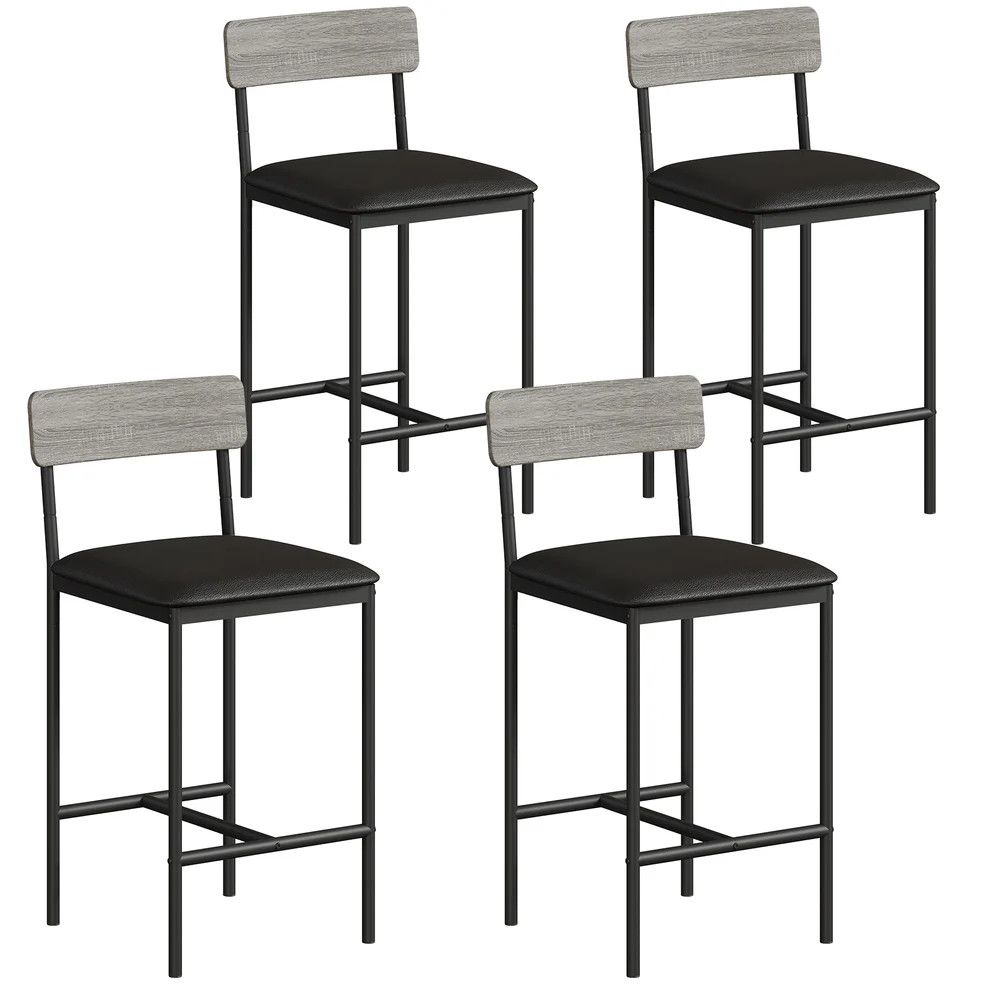 25.5 Inches Bar Stools Set of 4