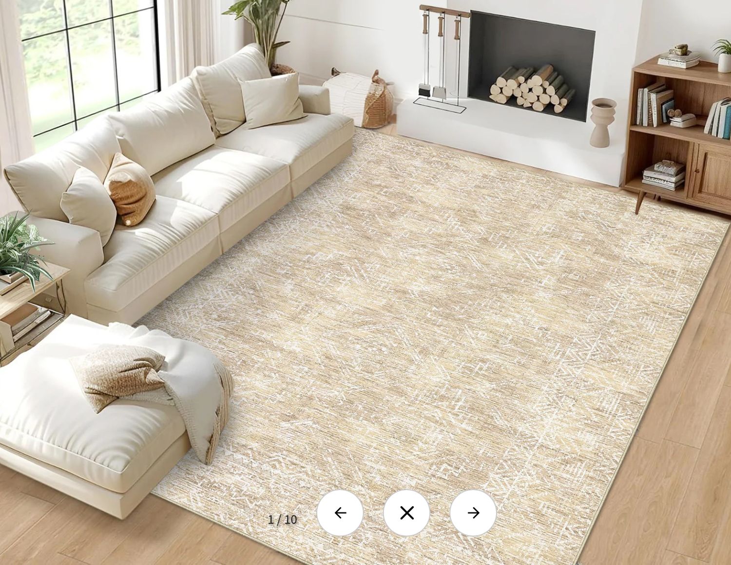 Washable Area Rug 5x7