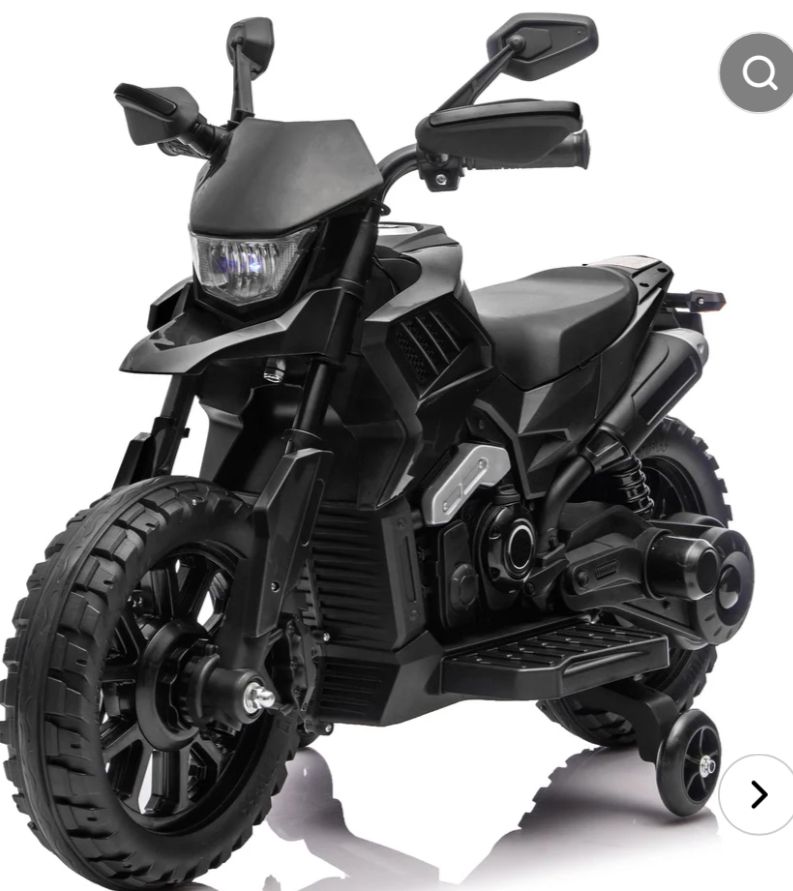 6V Kids Electric Motorcycle with Training Wheels