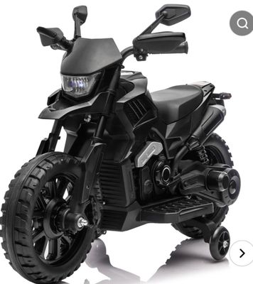 6V Kids Electric Motorcycle with Training Wheels