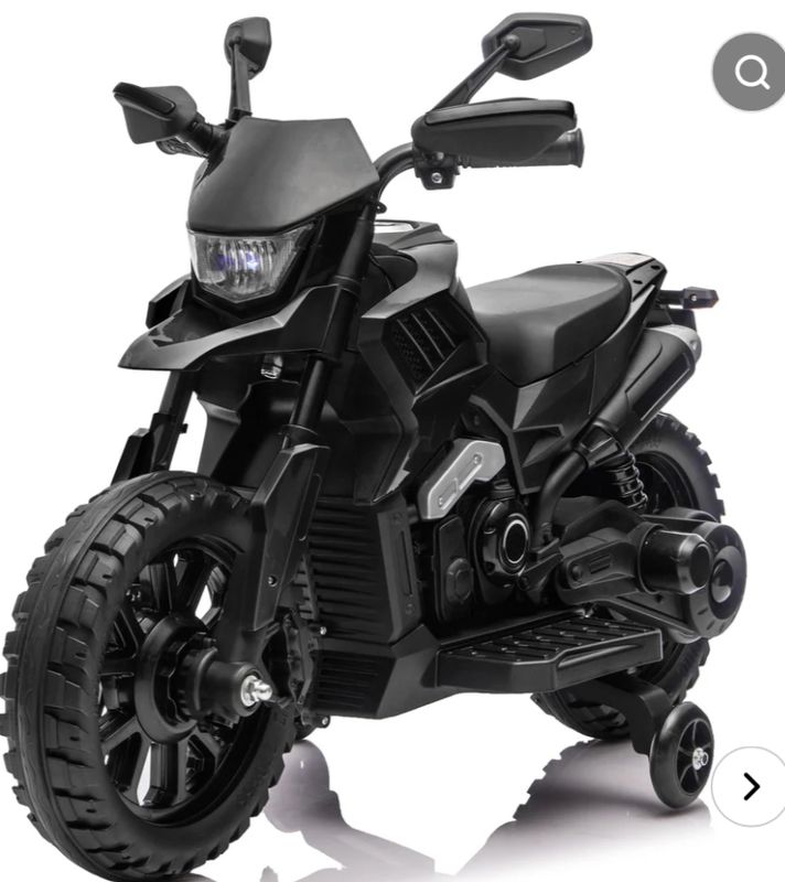 6V Kids Electric Motorcycle with Training Wheels