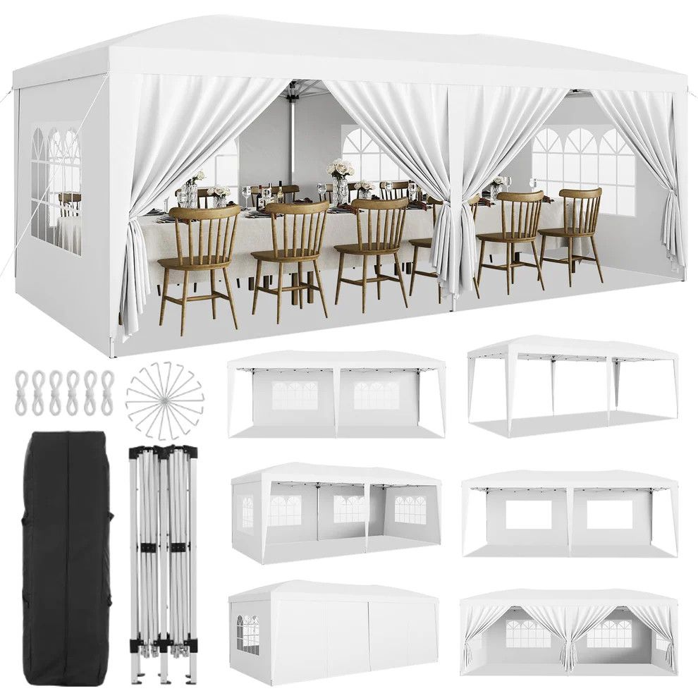10x20 Heavy Duty Pop Up Canopy Tent