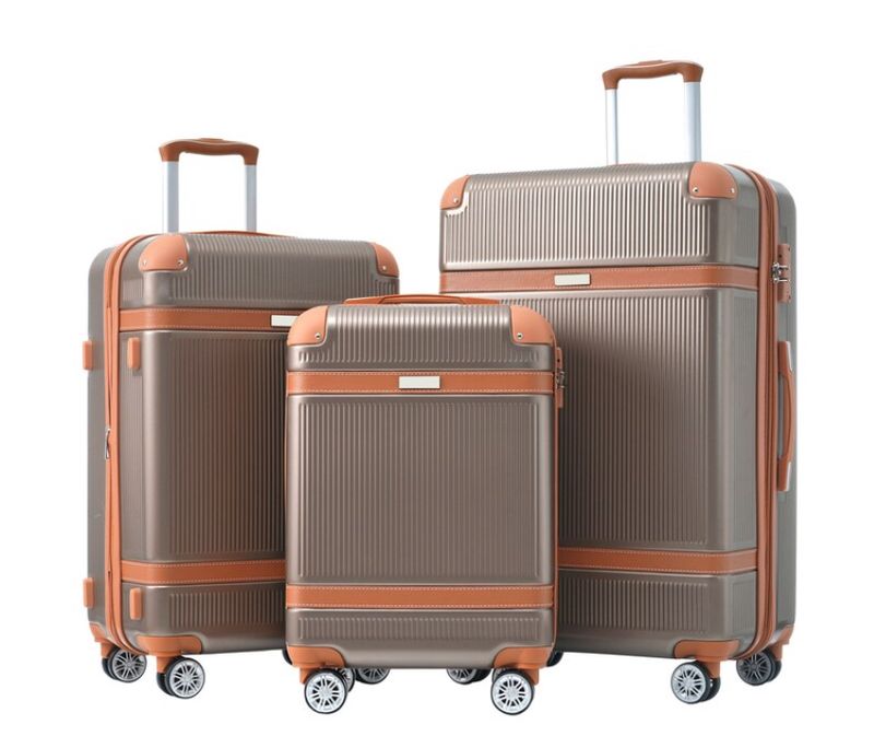 Merax Luggage Set 3 Piece, Copper